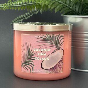 BBW Coconut Pina Colada Bath & Body Works 3 Wick Candle